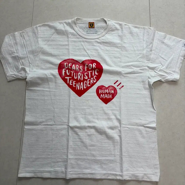 [BUNJANG] HUMAN MADE Heart Print T-shirt 3XL / HUMAN MADE 하트 프린팅 반팔 티셔츠 3XL