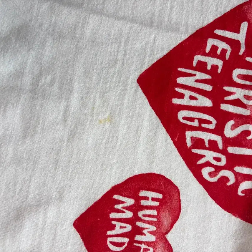 [BUNJANG] HUMAN MADE Heart Print T-shirt 3XL / HUMAN MADE 하트 프린팅 반팔 티셔츠 3XL