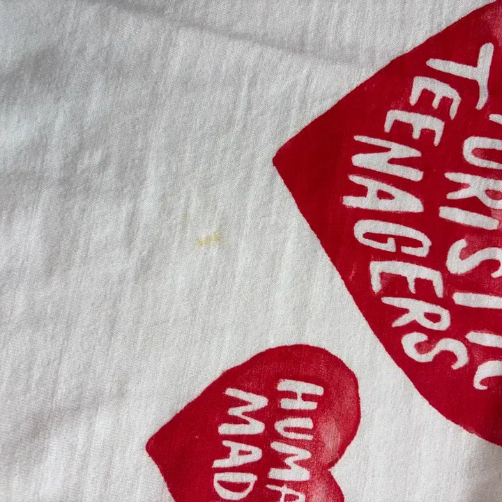 [BUNJANG] HUMAN MADE Heart Print T-shirt 3XL / HUMAN MADE 하트 프린팅 반팔 티셔츠 3XL