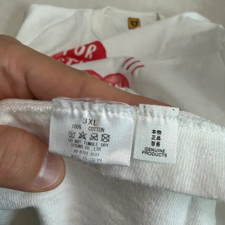 [BUNJANG] HUMAN MADE Heart Print T-shirt 3XL / HUMAN MADE 하트 프린팅 반팔 티셔츠 3XL
