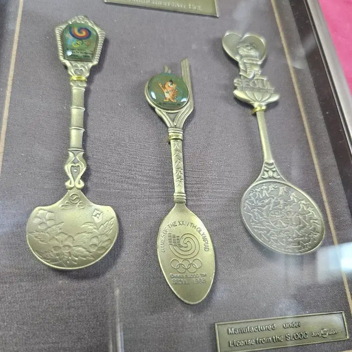 [BUNJANG] 1988 Seoul Olympics Commemorative Spoon Set with Frame / 88 서울올림픽 기념 스푼 세트 액자