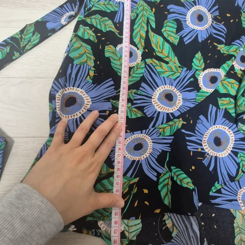 [BUNJANG] Floral Pattern Skirt / 플라워 패턴 치마