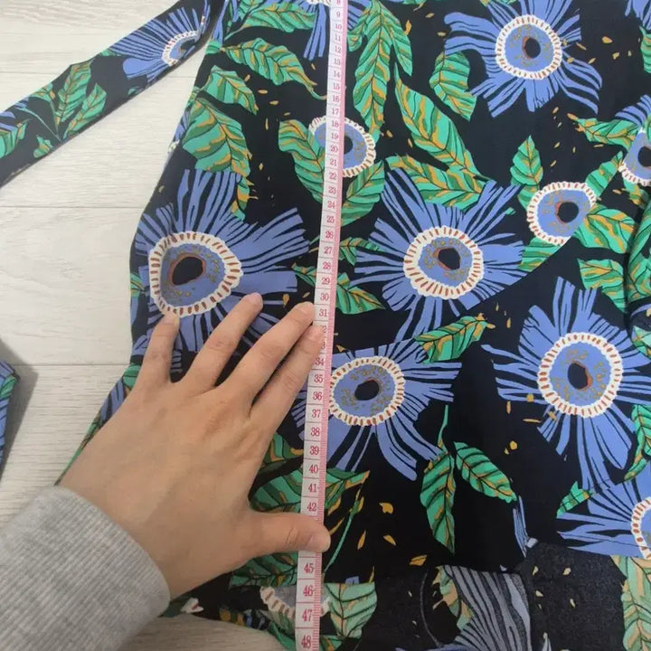 [BUNJANG] Floral Pattern Skirt / 플라워 패턴 치마