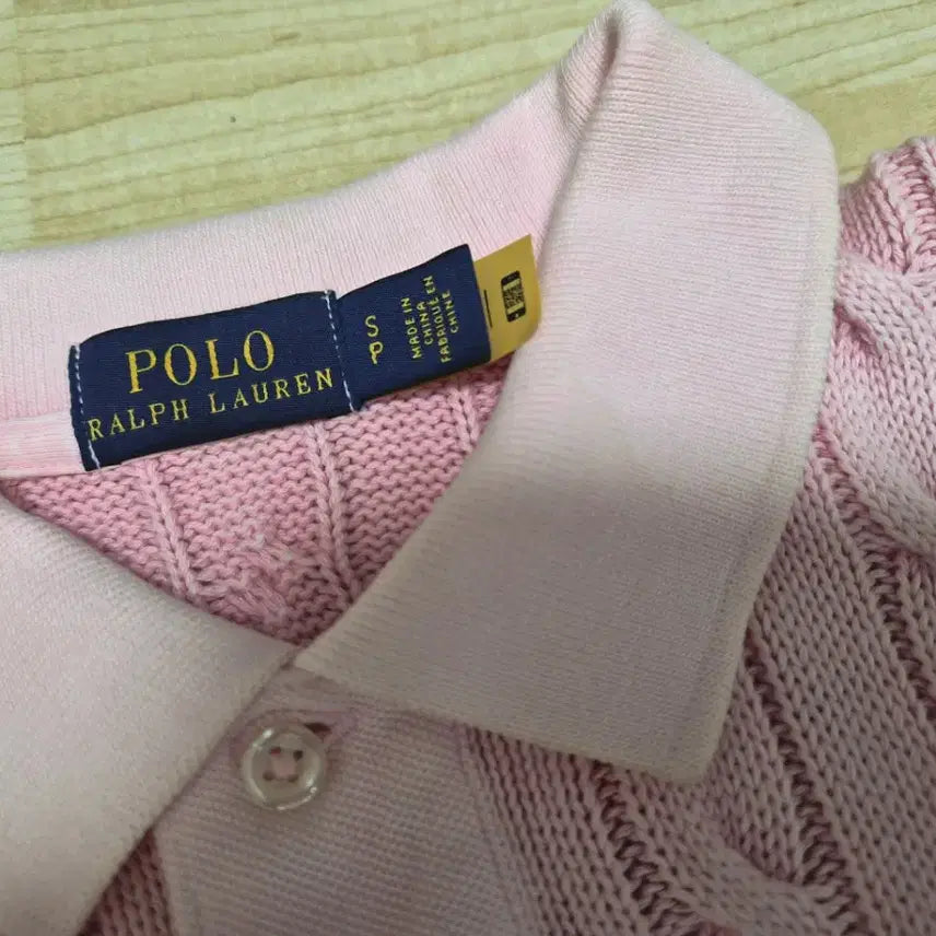 [BUNJANG] Polo Ralph Lauren Cable Knit Collar Half Sleeve Long Dress / (장원영,윈터착용)폴로 랄프로렌 케이블 꽈배기 카라 반팔니트 롱원피스