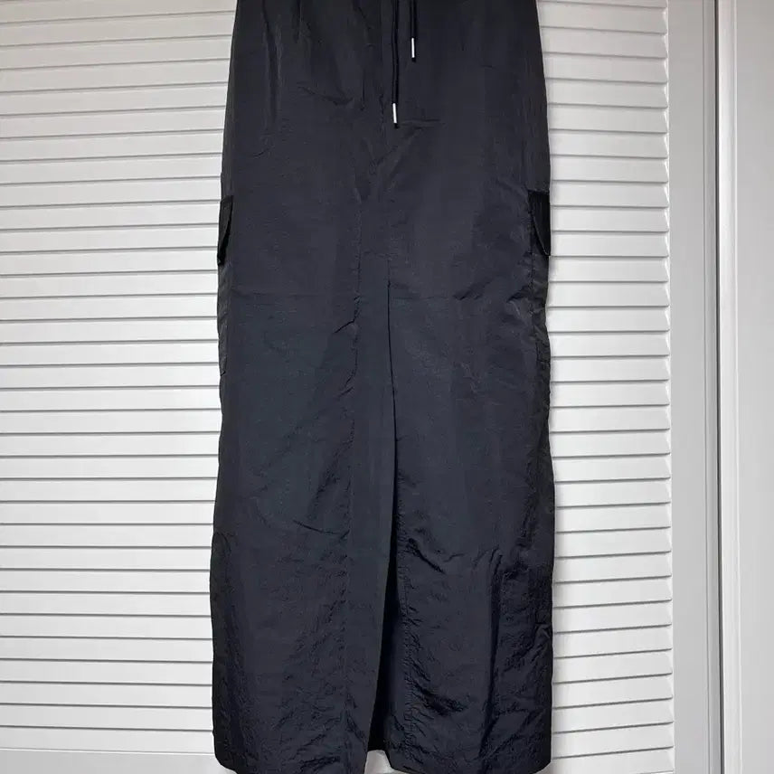 [BUNJANG] Black Cargo Long Skirt / 블랙 카고 롱 스커트