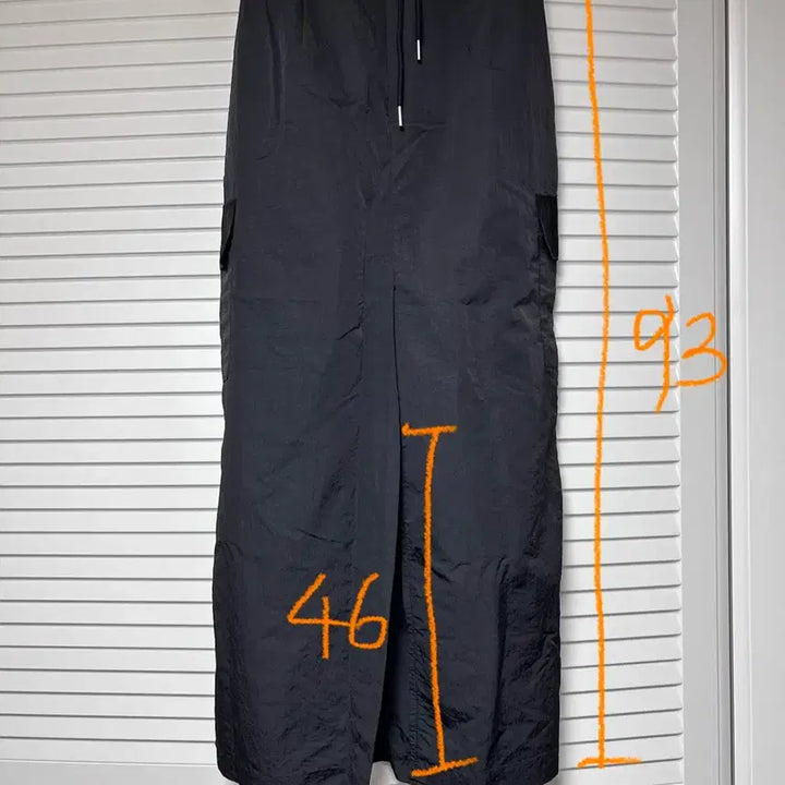 [BUNJANG] Black Cargo Long Skirt / 블랙 카고 롱 스커트