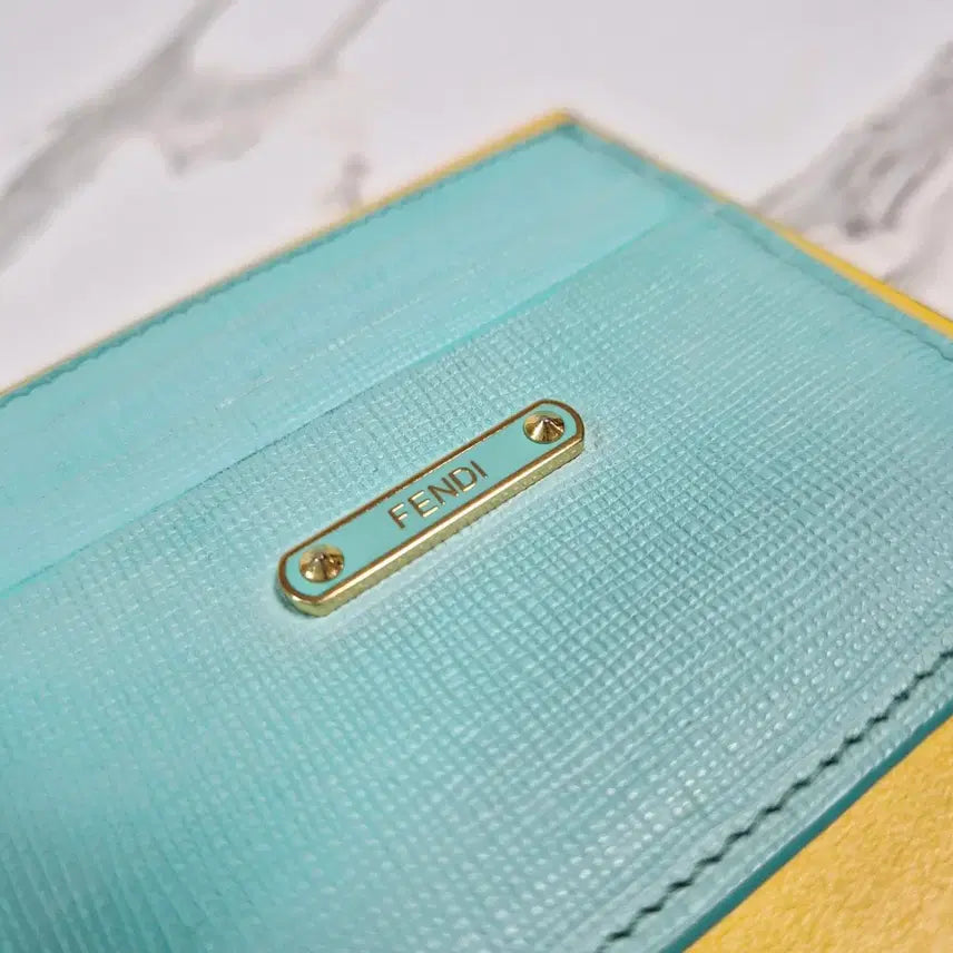 [BUNJANG] Fendi Sky Blue Card Holder / (정품) 펜디 스카이블루 카드지갑 홀더