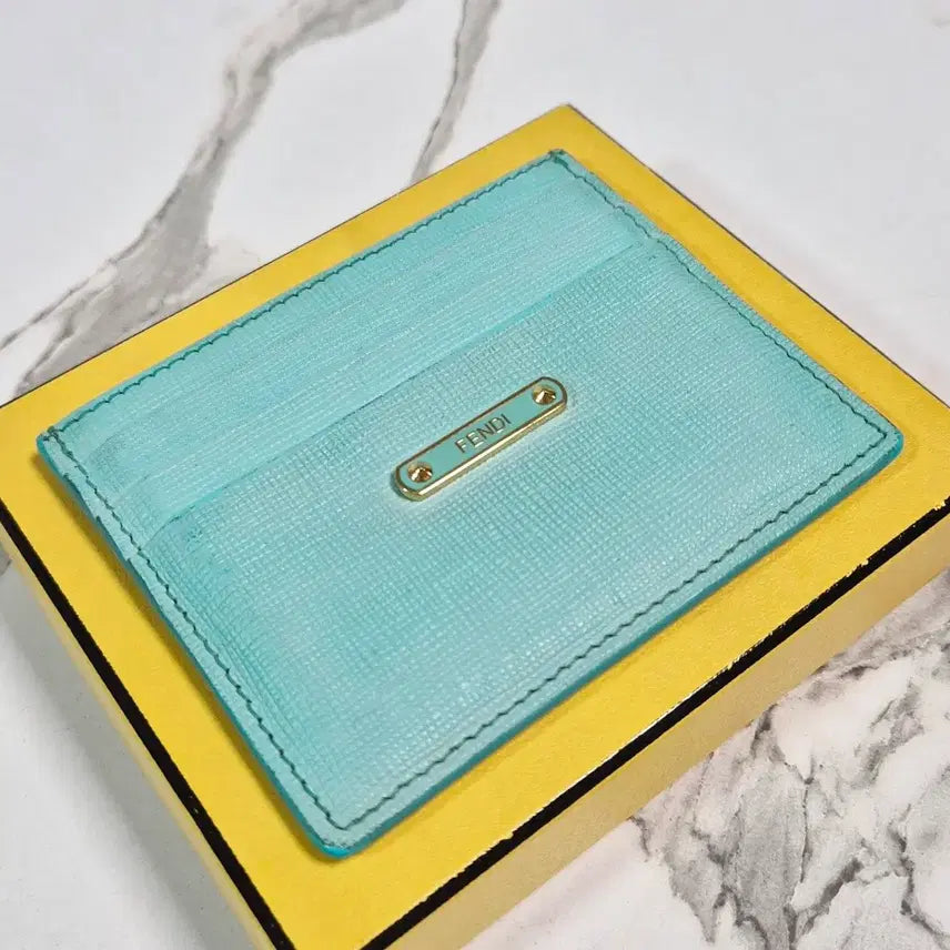 [BUNJANG] Fendi Sky Blue Card Holder / (정품) 펜디 스카이블루 카드지갑 홀더