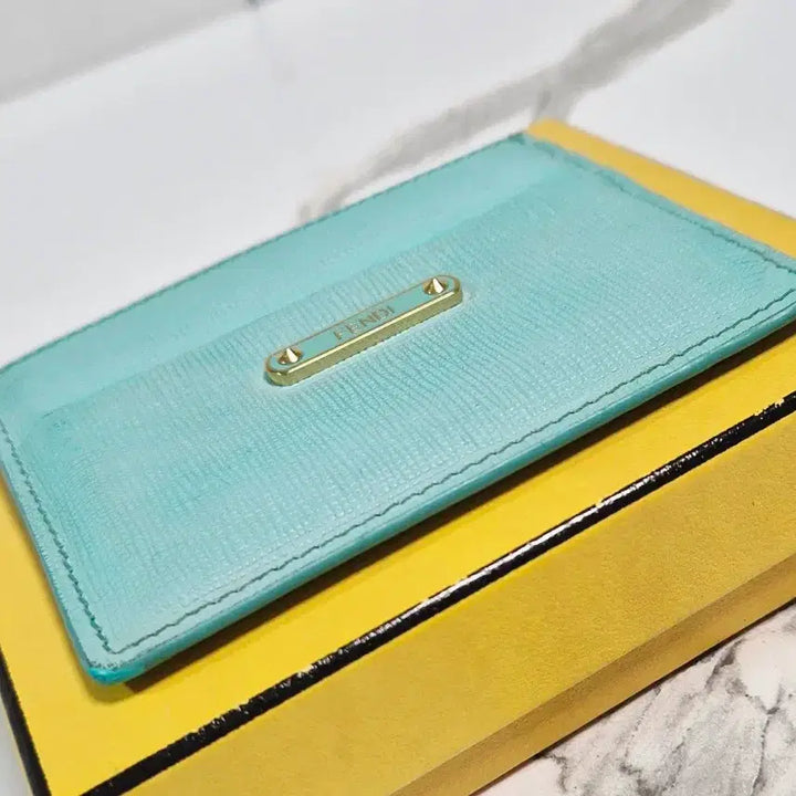 [BUNJANG] Fendi Sky Blue Card Holder / (정품) 펜디 스카이블루 카드지갑 홀더