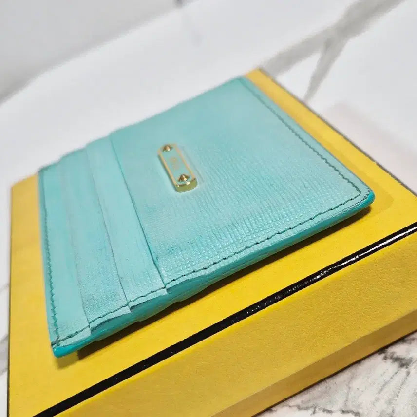 [BUNJANG] Fendi Sky Blue Card Holder / (정품) 펜디 스카이블루 카드지갑 홀더