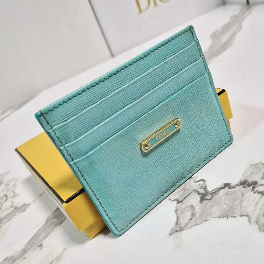 [BUNJANG] Fendi Sky Blue Card Holder / (정품) 펜디 스카이블루 카드지갑 홀더