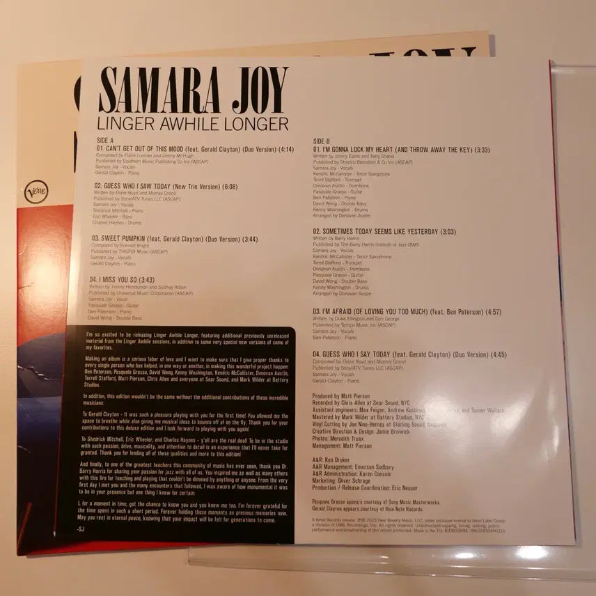 [BUNJANG] Samara Joy - Linger Awhile Longer LP / [LP] Samara Joy - Linger Awhile Longer