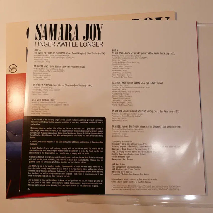 [BUNJANG] Samara Joy - Linger Awhile Longer LP / [LP] Samara Joy - Linger Awhile Longer