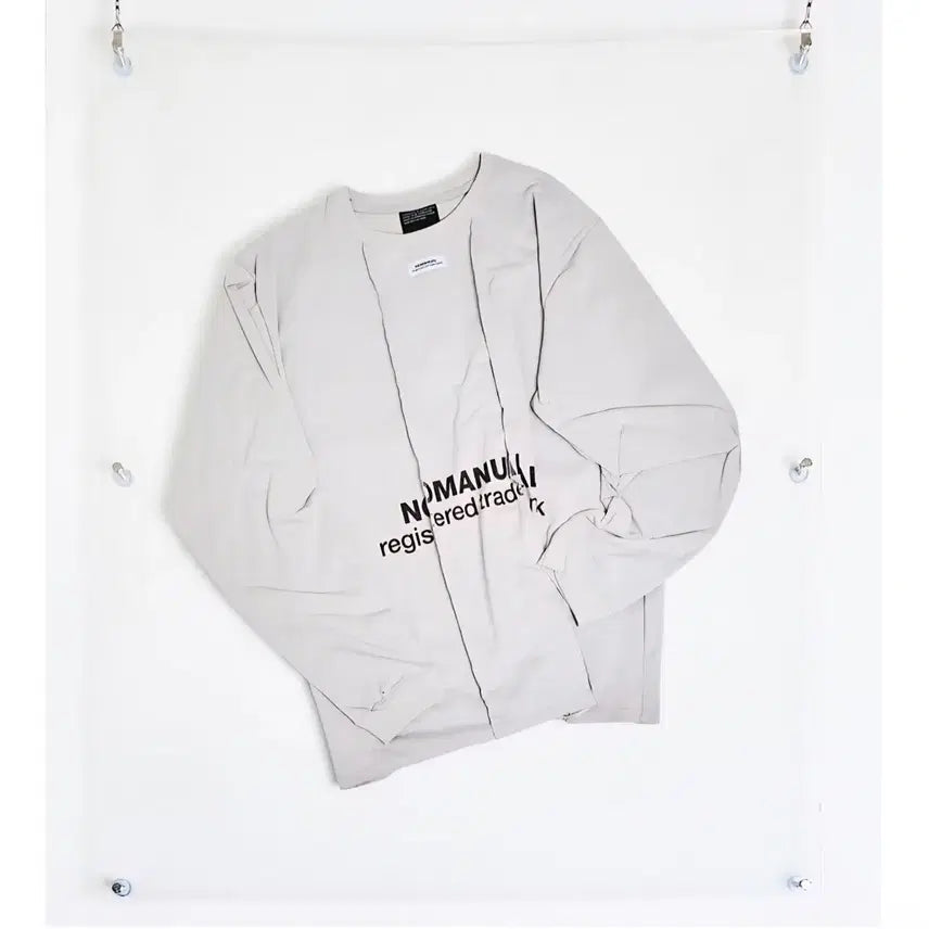 [BUNJANG] No Manual Long Sleeve Grey / (M) 노매뉴얼 롱슬리브 그레이
