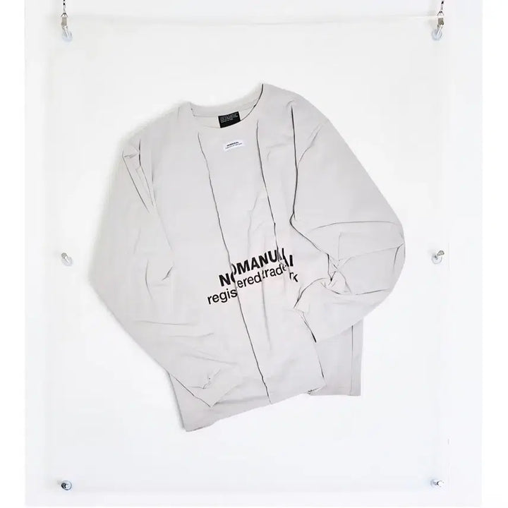 [BUNJANG] No Manual Long Sleeve Grey / (M) 노매뉴얼 롱슬리브 그레이