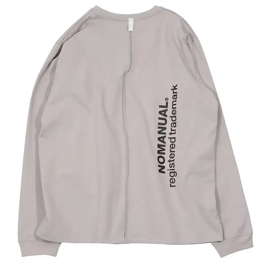 [BUNJANG] No Manual Long Sleeve Grey / (M) 노매뉴얼 롱슬리브 그레이