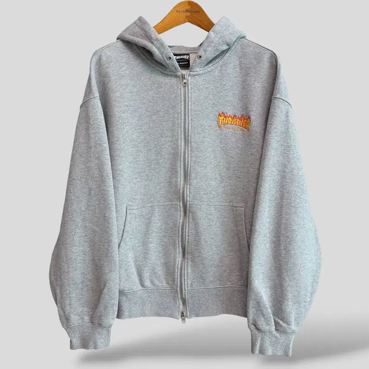 [BUNJANG] THRASHER Sweat Hoodie Zip-up (Size L) / (L)THRASHER 트레셔 스웨트 후드집업
