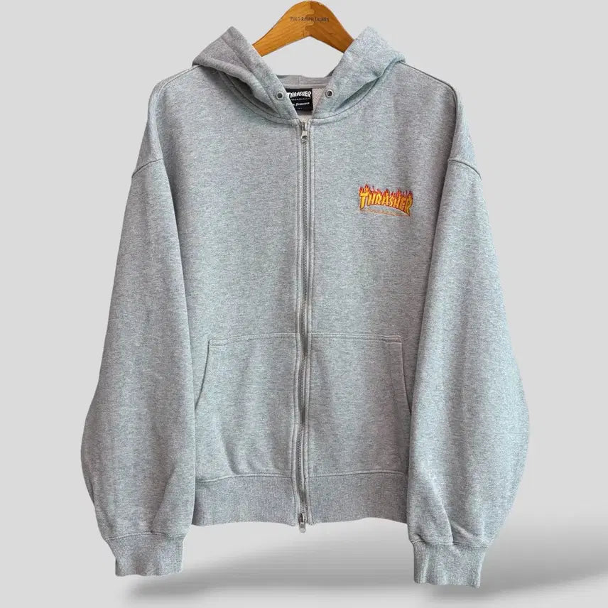 [BUNJANG] THRASHER Sweat Hoodie Zip-up (Size L) / (L)THRASHER 트레셔 스웨트 후드집업