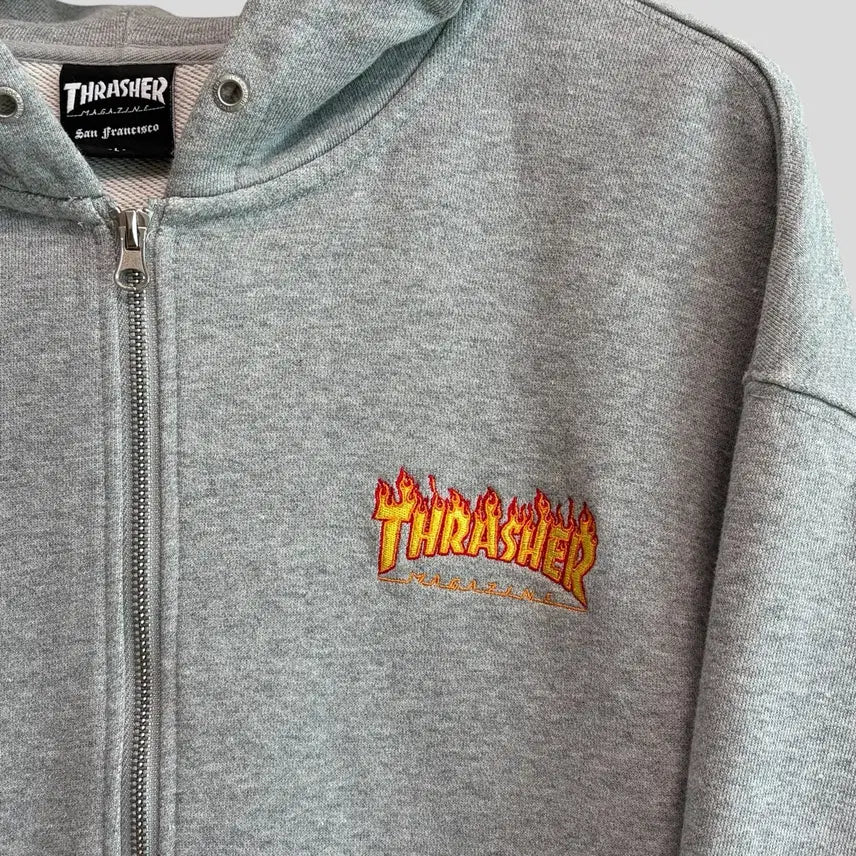 [BUNJANG] THRASHER Sweat Hoodie Zip-up (Size L) / (L)THRASHER 트레셔 스웨트 후드집업