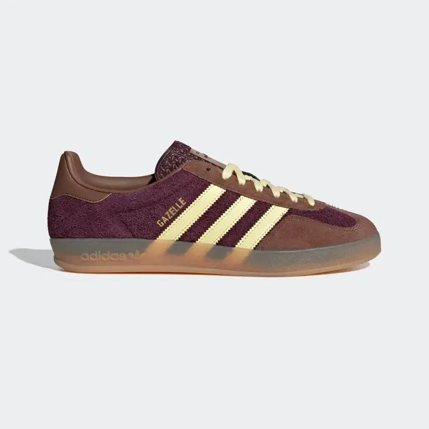 [BUNJANG] Gazelle Indoor Maroon Yellow Brown Sneakers / 가젤 인도어 마룬옐로우 브라운 225