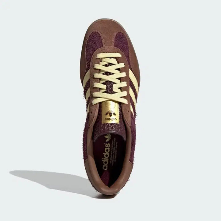 [BUNJANG] Gazelle Indoor Maroon Yellow Brown Sneakers / 가젤 인도어 마룬옐로우 브라운 225