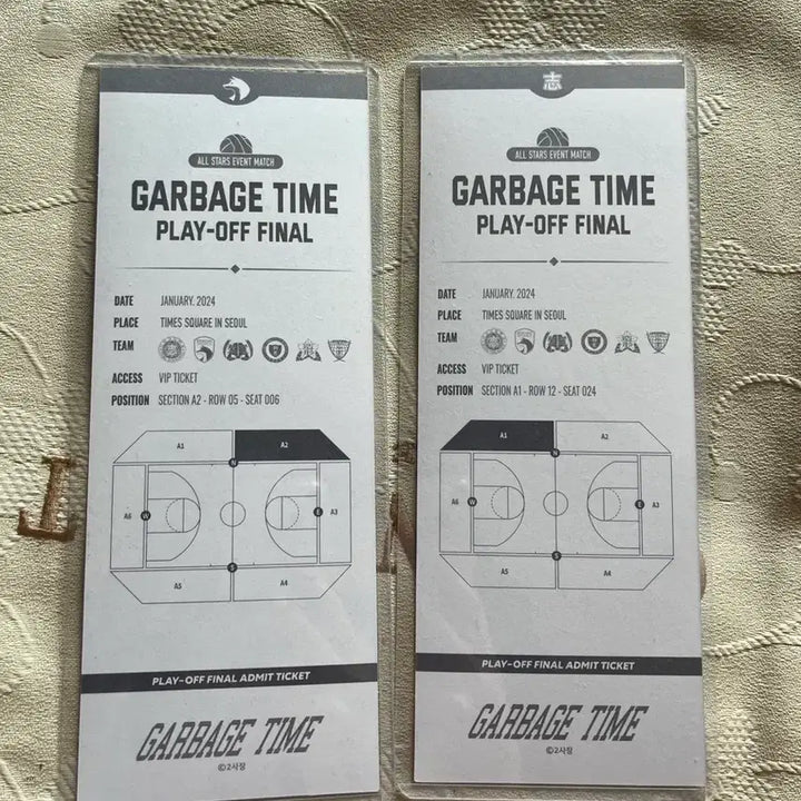 [BUNJANG] Garbage Time Jeon Young-joong &amp; Seong Jun-su Bundle Set Player Ticket / 가비지타임 랜덤 선수티켓 전영중 성준수 일괄 빵준 갑타