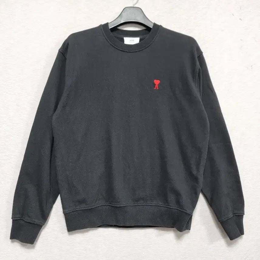 [BUNJANG] AMI Cotton Terry Sweatshirt Black Men&