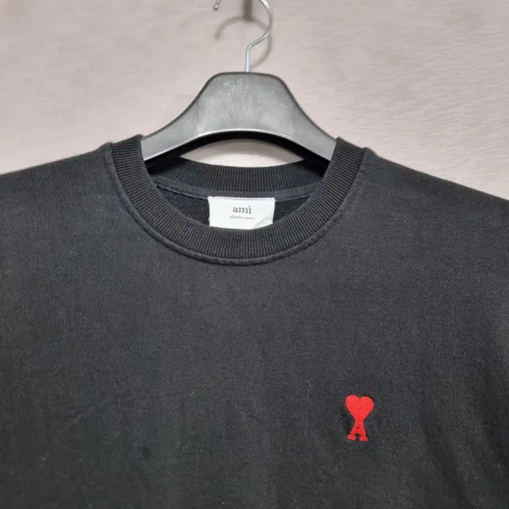 [BUNJANG] AMI Cotton Terry Sweatshirt Black Men&