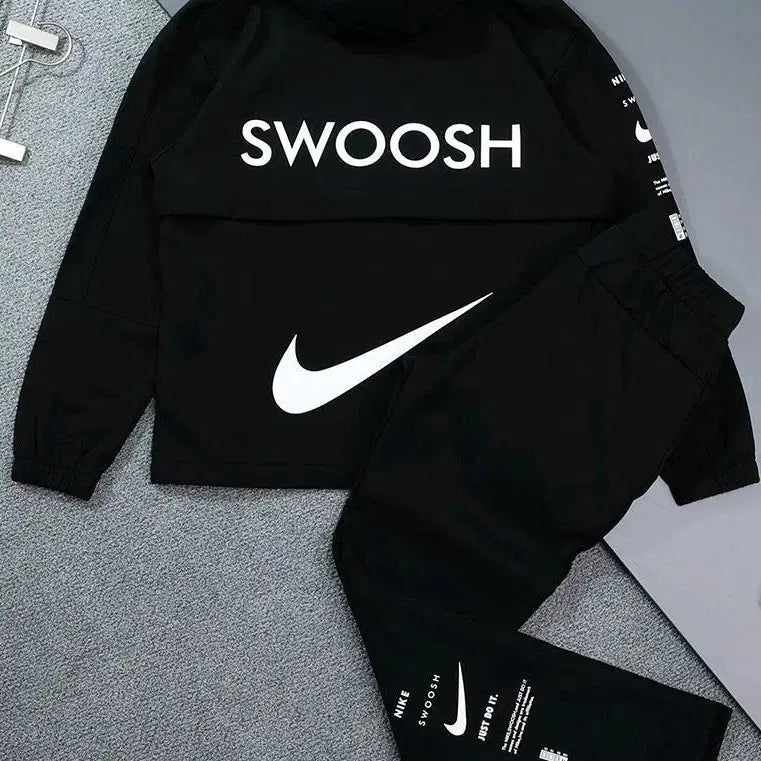 [BUNJANG] Nike Swoosh Black Training Set / 나이키 스우시 블랙 트레이닝복 세트