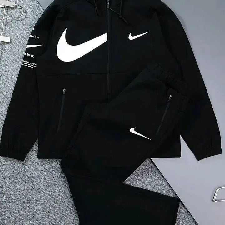 [BUNJANG] Nike Swoosh Black Training Set / 나이키 스우시 블랙 트레이닝복 세트