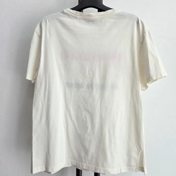 [BUNJANG] Sandro Printed Ivory Short Sleeve T-shirt / 정품 산드로 sandro 프린팅 아이보리 반팔 티셔츠