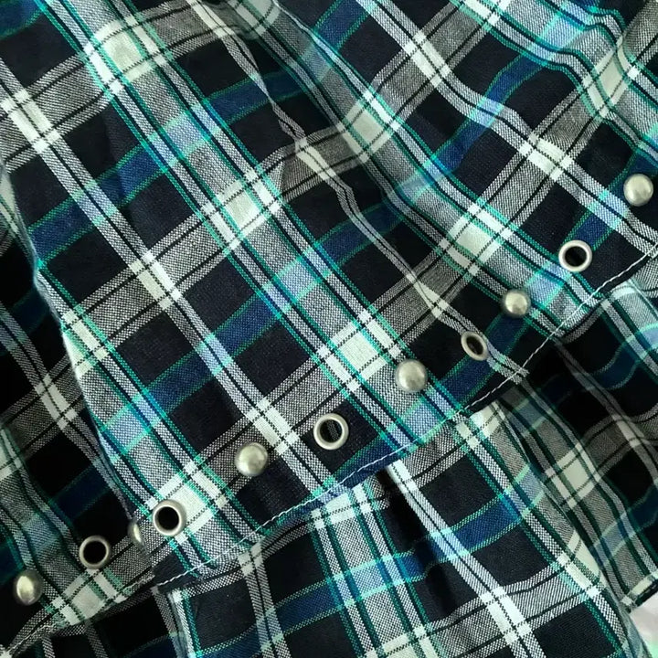 [BUNJANG] Please Project Studded Frill Checkered Skirt / 플리즈프로젝트 스터드 프릴 체크 스커트