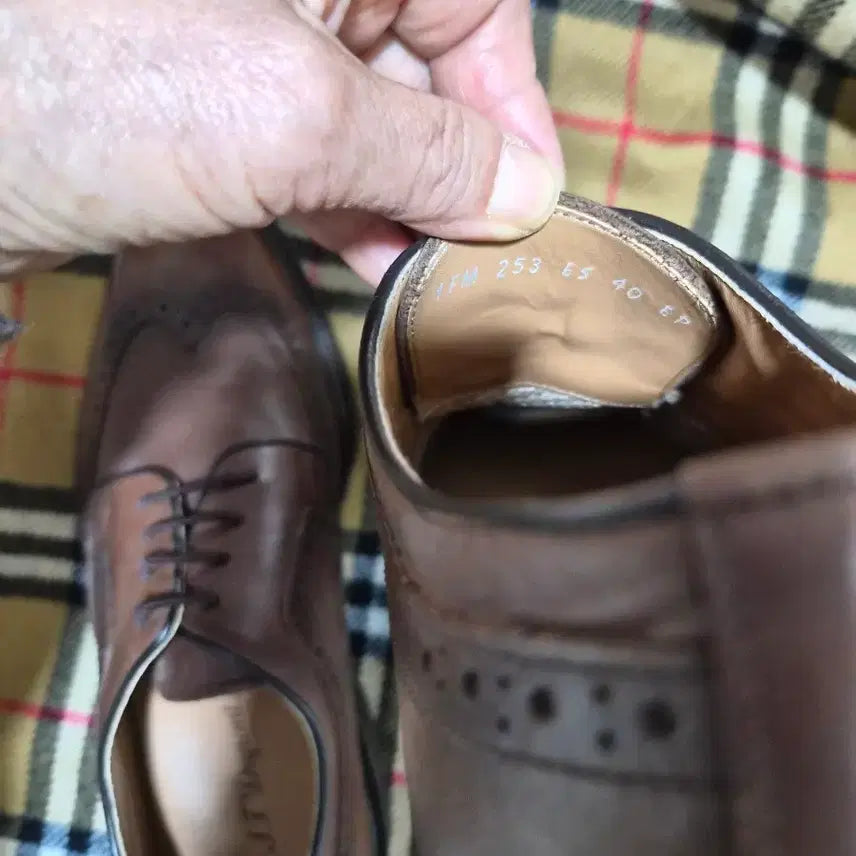 [BUNJANG] S.T. Dupont Classic Brown Wingtip Shoes / 에스티 듀퐁 클래식 브라운 구두