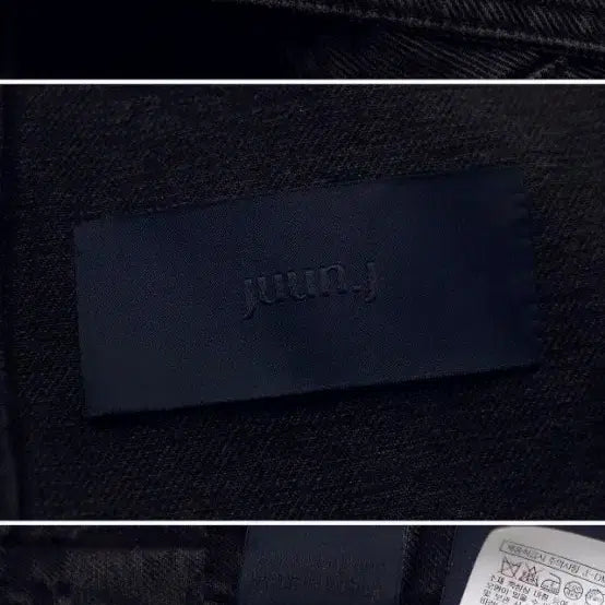 [SOLD OUT] 준지 (junn.j) 흑청 데님 사이드지퍼 트러커 자켓 (105+)