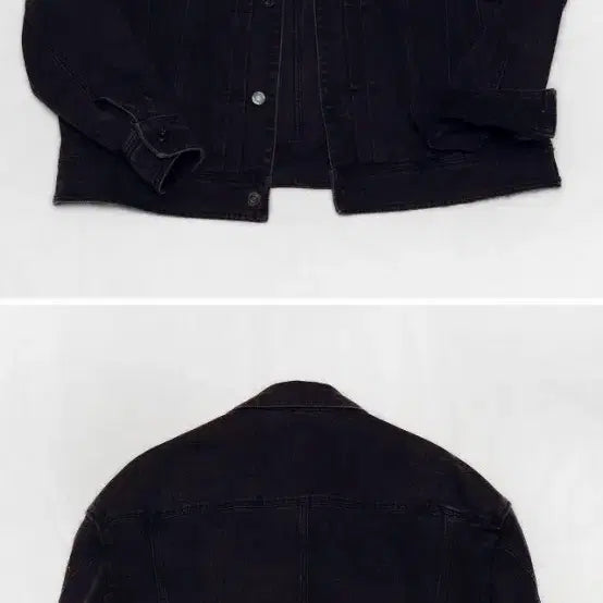 [SOLD OUT] 준지 (junn.j) 흑청 데님 사이드지퍼 트러커 자켓 (105+)