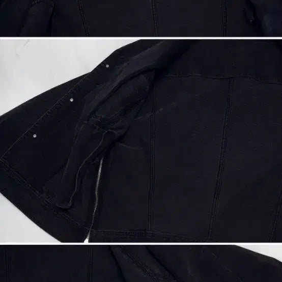 [SOLD OUT] 준지 (junn.j) 흑청 데님 사이드지퍼 트러커 자켓 (105+)