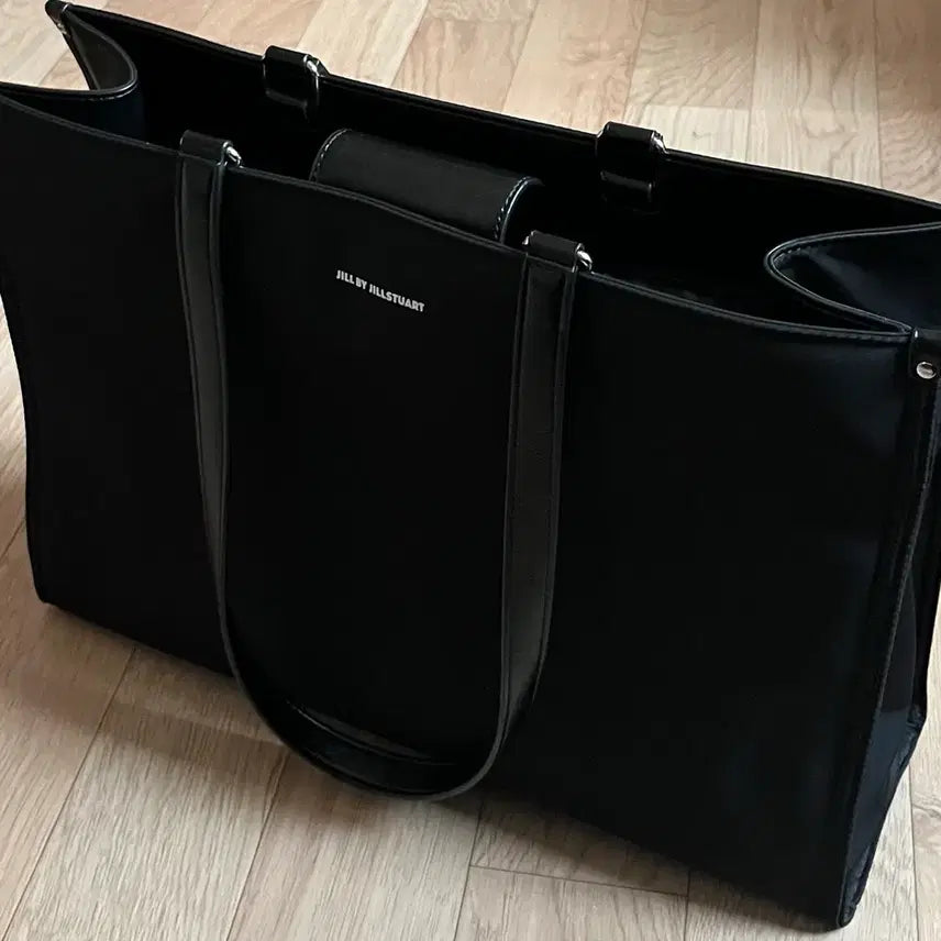 [BUNJANG] JILL by JILLSTUART Choo-eunni Black Recycled Nylon Large Shoulder Bag / 질바이질스튜어트 쭈언니 케미백 블랙 리사이클 나일론 라지 숄더백
