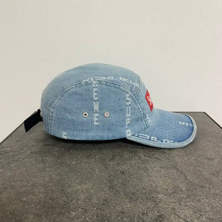 [BUNJANG] Supreme Box Logo Camp Cap Washed Denim Hat / (OS) 슈프림 박스로고 캠프캡 모자 워시드 데님
