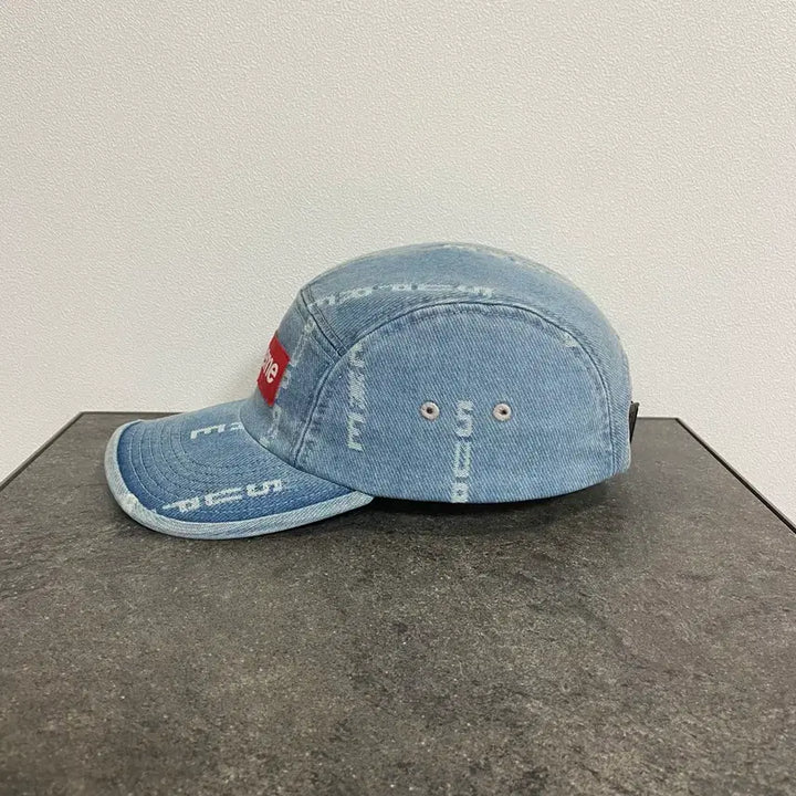 [BUNJANG] Supreme Box Logo Camp Cap Washed Denim Hat / (OS) 슈프림 박스로고 캠프캡 모자 워시드 데님