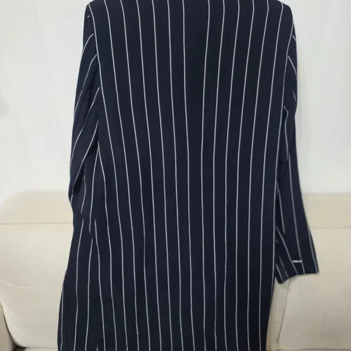 [BUNJANG] MARITA Stripe Long Jacket / MARITA 스트라이프 롱 자켓