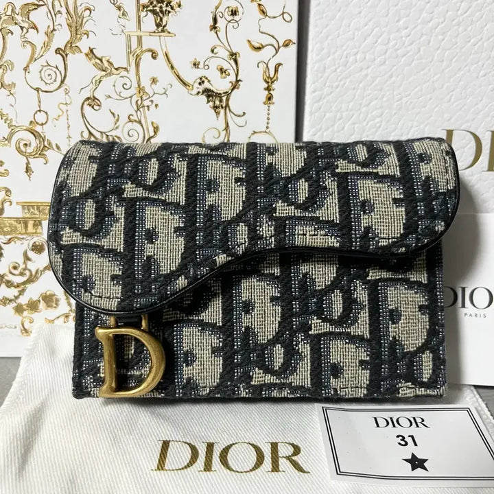[BUNJANG] Dior Oblique Saddle Card Wallet / [새상품] 디올 오블리크 새들 카드지갑