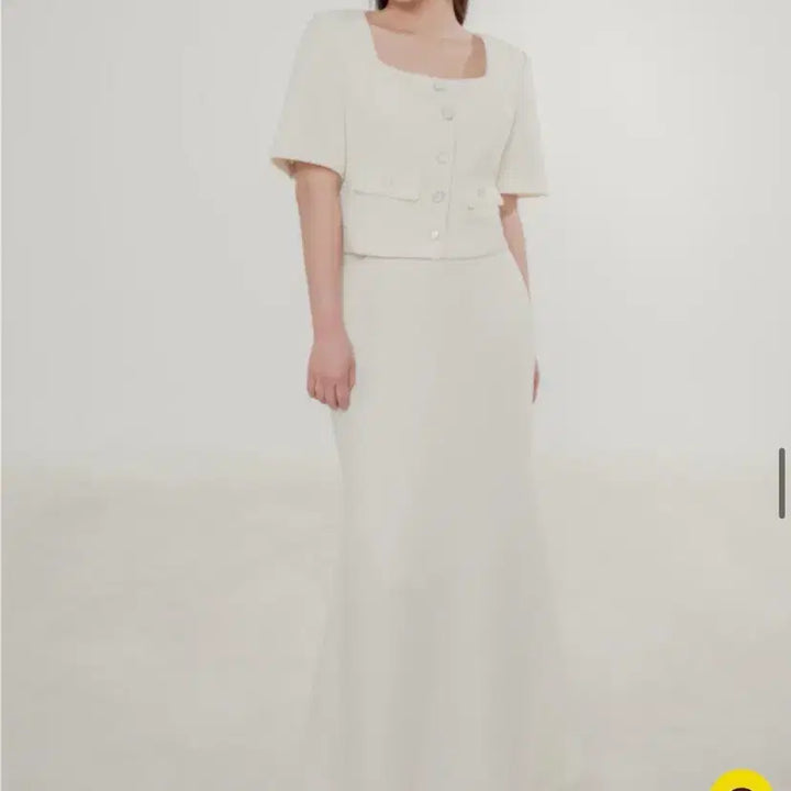 [BUNJANG] Flapper Visual Tweed Skirt (Cream) / 새상품) 플랫퍼 비쥬얼 트위드 스커트 (크림)