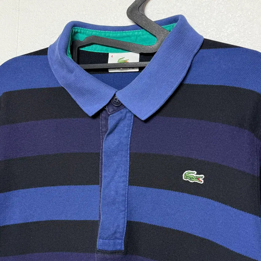 [BUNJANG] Lacoste Rugby T-Shirt Collar T-shirt Size 4 / 라코스테 럭비티 카라티 4사이즈