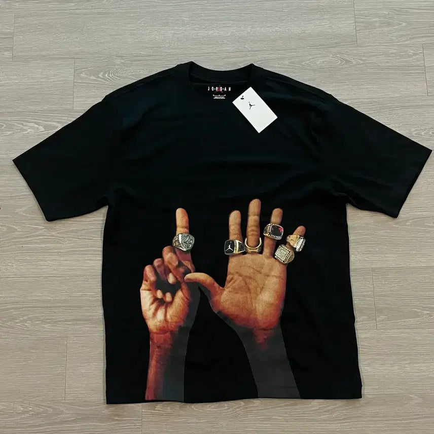 [BUNJANG] Jordan MVP Ring Print T-shirt Black / 새상품) 조던 mvp 링 프린팅 반팔 티셔츠 블랙