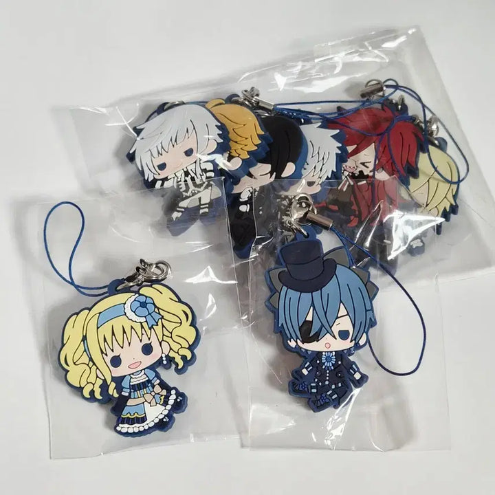 [BUNJANG] Kotobukiya Black Butler Strap Collection Keychain Set / 코토부키야 흑집사 스트랩 컬렉션
