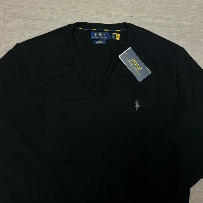 [BUNJANG] Polo Ralph Lauren Pima Cotton V-Neck Knit Sweater / (새상품) 폴로 랄프로렌 피마 코튼 브이넥 니트