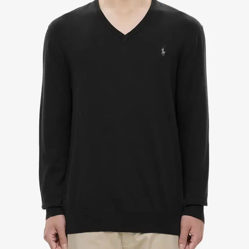 [BUNJANG] Polo Ralph Lauren Pima Cotton V-Neck Knit Sweater / (새상품) 폴로 랄프로렌 피마 코튼 브이넥 니트