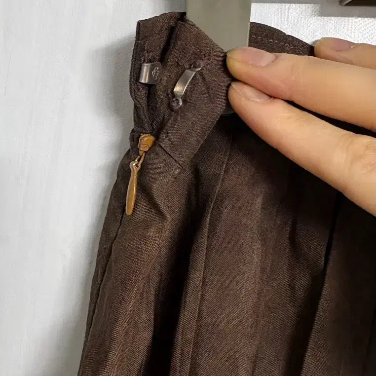 [BUNJANG] Custom-Made Natural Persimmon-Dyed Ramie Top and Rayon Skirt Set / (맞춤옷) 천연 감물염색 모시 저고리, 천연염색 인견 스커트 세트