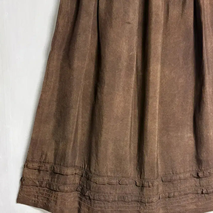 [BUNJANG] Custom-Made Natural Persimmon-Dyed Ramie Top and Rayon Skirt Set / (맞춤옷) 천연 감물염색 모시 저고리, 천연염색 인견 스커트 세트
