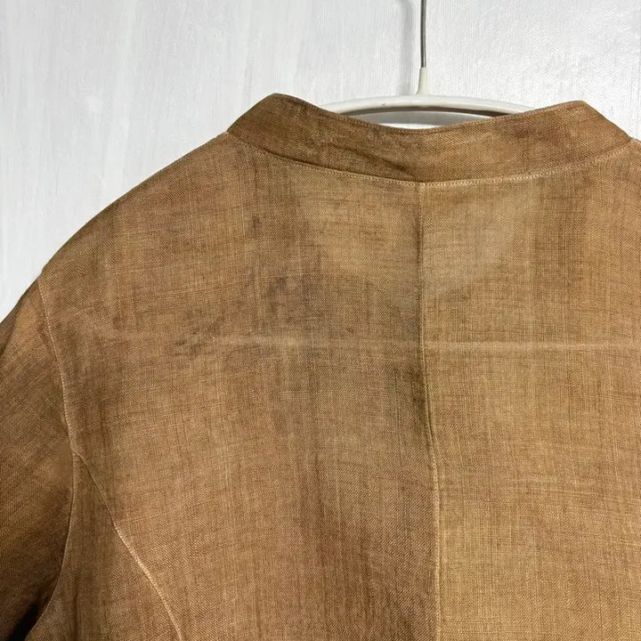 [BUNJANG] Custom-Made Natural Persimmon-Dyed Ramie Top and Rayon Skirt Set / (맞춤옷) 천연 감물염색 모시 저고리, 천연염색 인견 스커트 세트